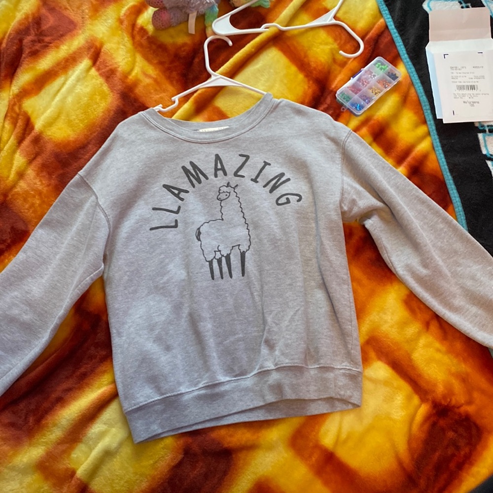 Long sleeve grey sweater